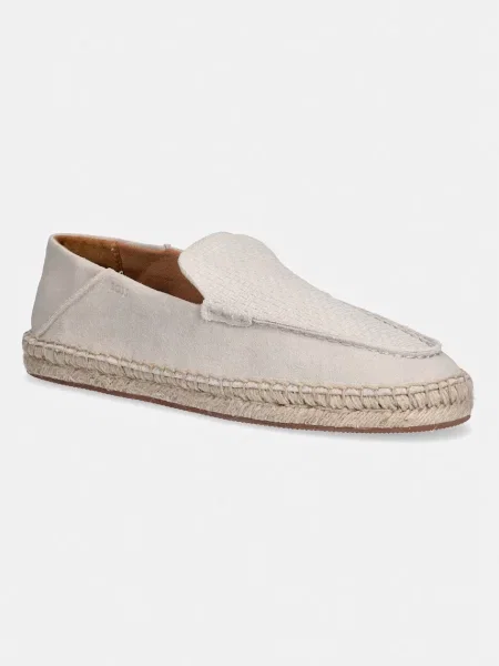 BOSS espadrile semišaste Madeira bež