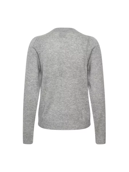 Sweter Part Two w kolorze melanż szary