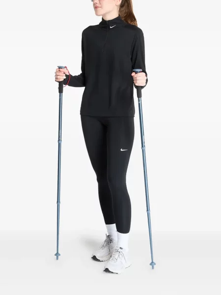 Top sport Nike din fleece plisat fără mâneci alb