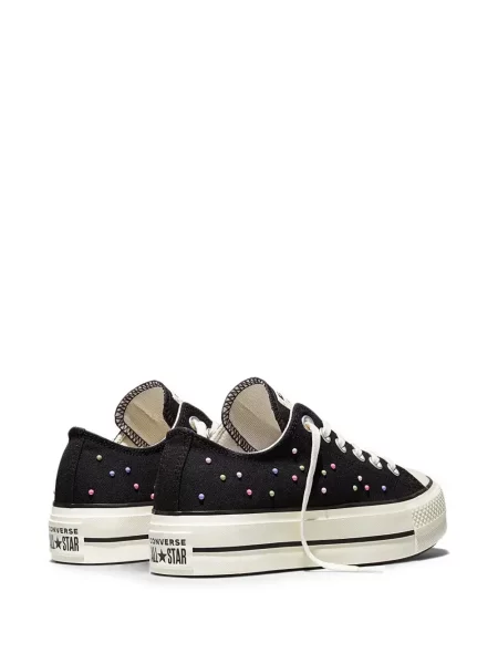 Decupat hanorac cu fermoar Converse clasic cu tepi albastru