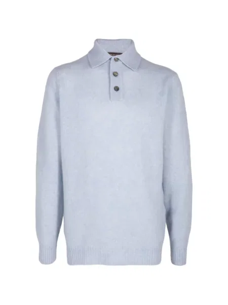 Dugo polo majica Filippo De Laurentiis plava