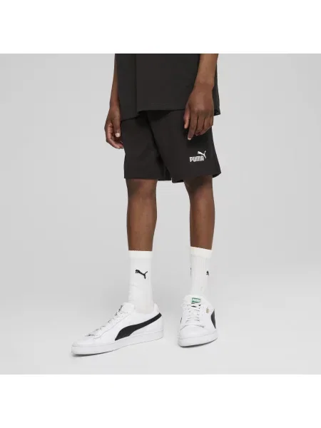 PUMA Młodzieżowe szorty ESS z logo No. 1 z dżerseju Odzież czarny