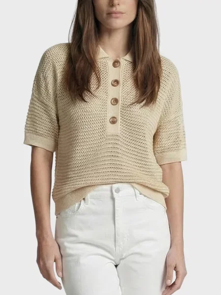 Поло Marc Aurel бежевое