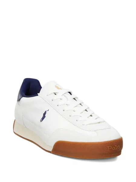 Slip de baie Polo Ralph Lauren alergare cu cordon cu imagine alb
