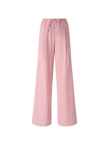 Pantaloni Pinko cu dungi cu cordon roz