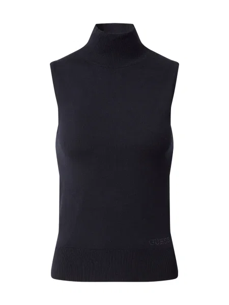 GUESS Top z naramnicami ZELINDA črna / srebrna