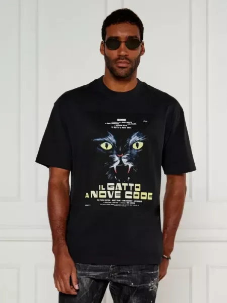 HUGO Tricou Dargex negru