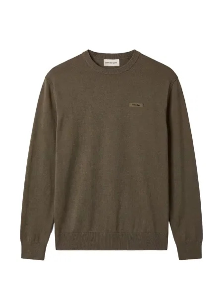 Pulover Calvin Klein cu autograf verde