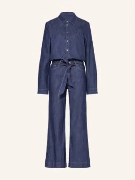 7 For All Mankind Kombinezon Halona W Stylu Dżinsowym blau granatowy