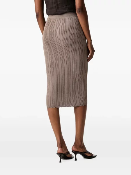 Fustă midi Guess tricotate