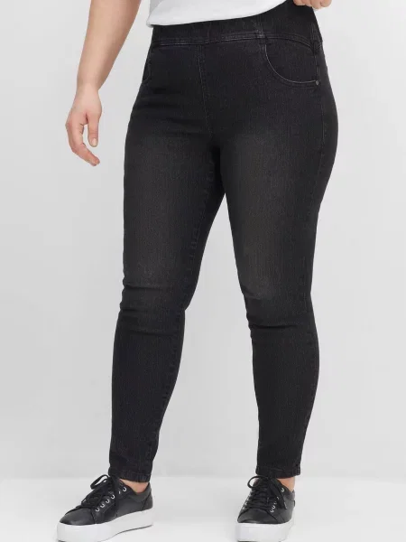 SHEEGO Jeggings denim negru