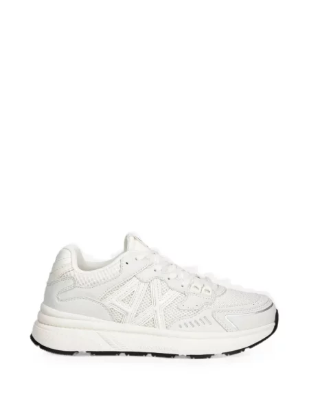 Sneakerși Armani Exchange plasă cu autograf alb