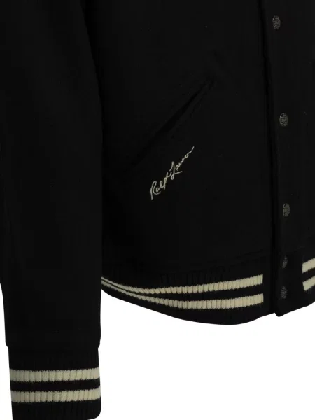 Sweter Polo Ralph Lauren zamszowy czarny