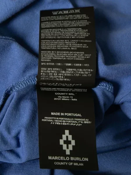 Μπλούζα Marcelo Burlon County Of Milan με σχέδιο μπλε