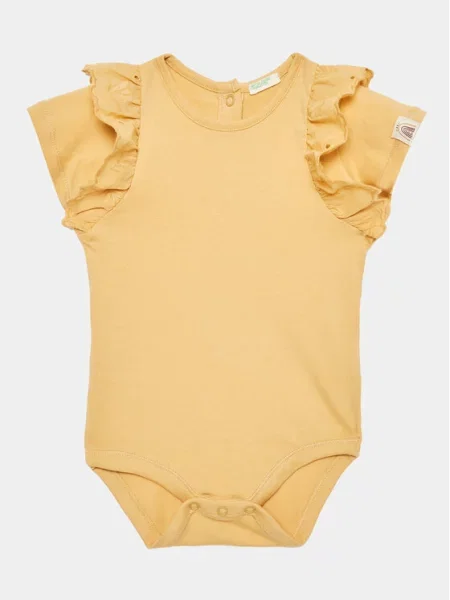 Dětské body United Colors Of Benetton žlutý