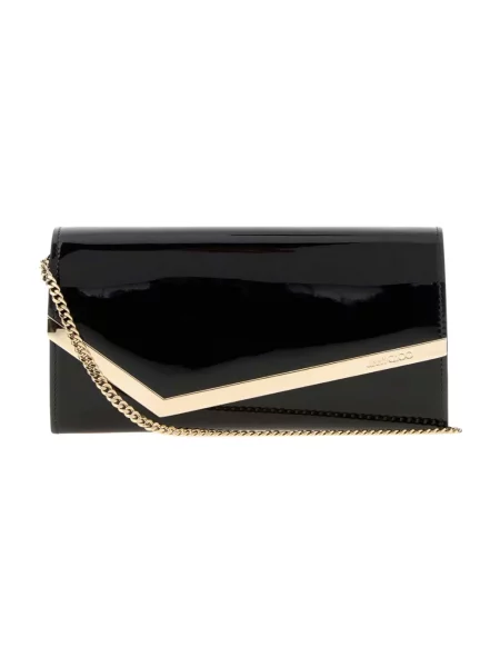 Portfel Jimmy Choo skórzany czarny