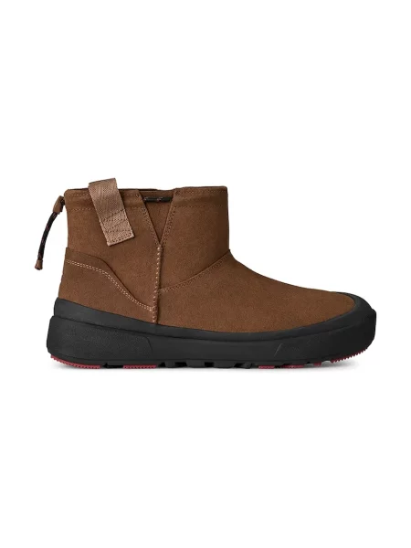 UGG M Classic Mini Outpost cizme de zăpadă pentru bărbați din piele întoarsă maro