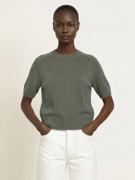 Allude Úpletové Tričko Z Kašmíru khaki