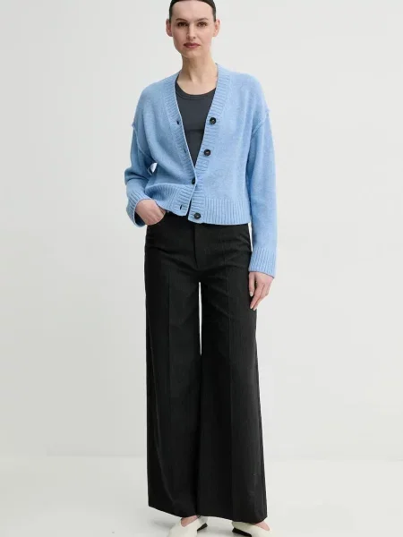 Day Birger et Mikkelsen kardigan wełniany Jordane niebieski