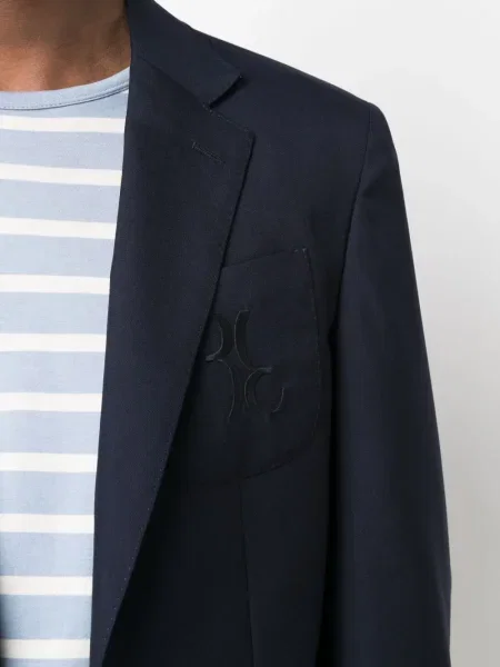Sacou Billionaire cu broderie albastru