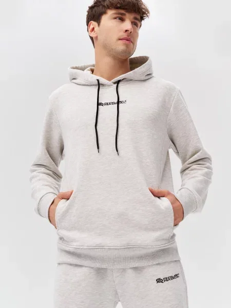 Bluza dresowa Rough Radical Cotton Active Hoodie szara