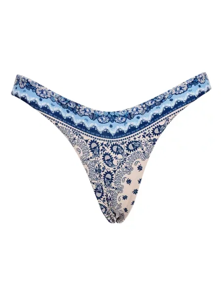 Bikini Agua Bendita z nadrukiem z wzorem paisley niebieski