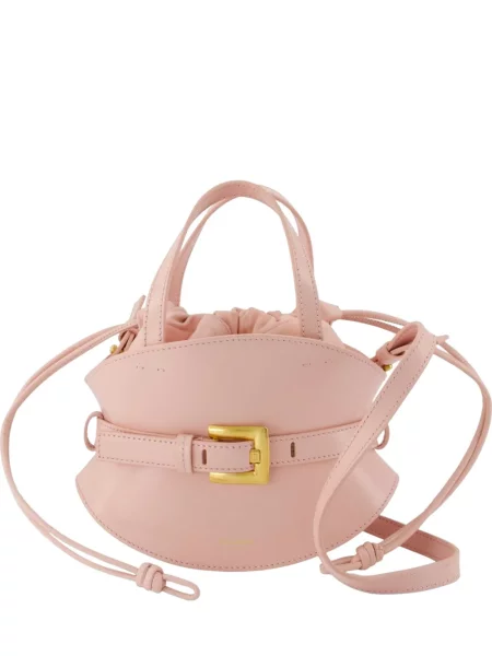 Geantă shopper Balmain din piele roz