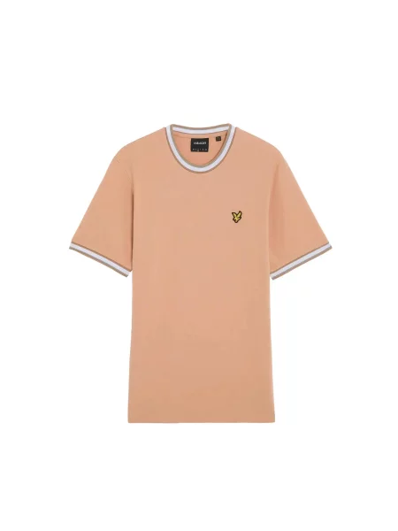 T-shirt z wieloma punktami Lyle & Scott biała