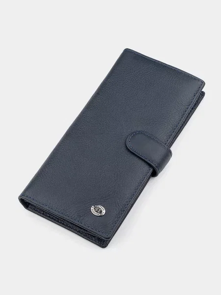 ST Leather Accessories Гаманець Шкіра синій