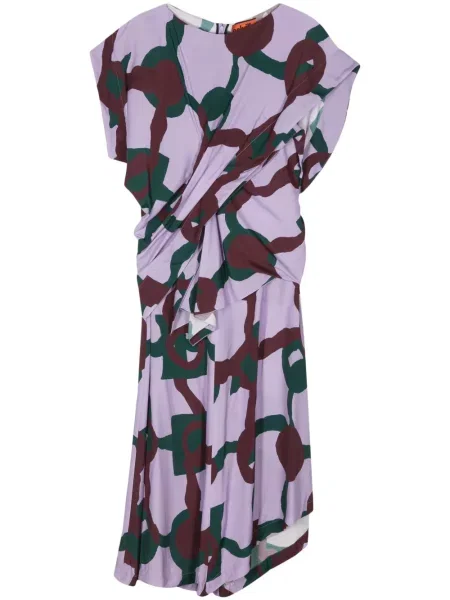 Sukienka midi Colville do kolan garniturowa fioletowa