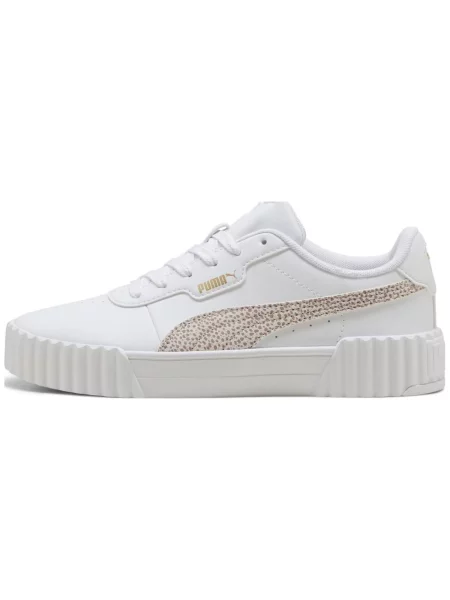 PUMA Pantofi sport Carina Topcat bej / maro deschis alb
