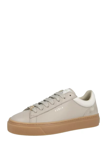 Sneakerși Furla din piele bej