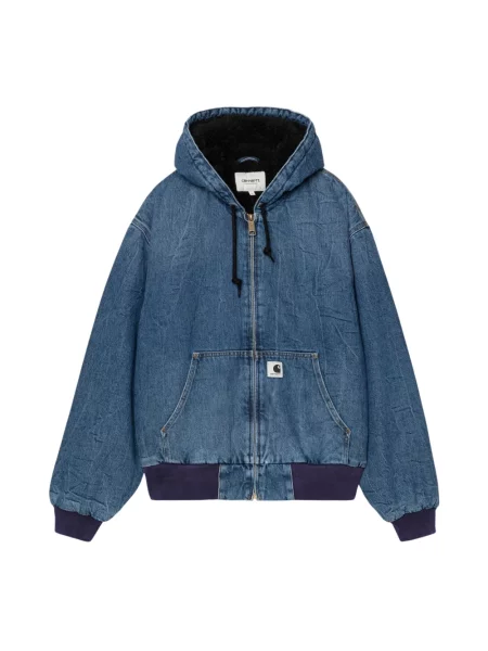 Kurtka jeansowa Carhartt Wip niebieska