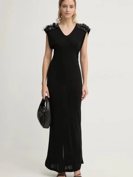 Bruuns Bazaar rochie maxi evazați negru
