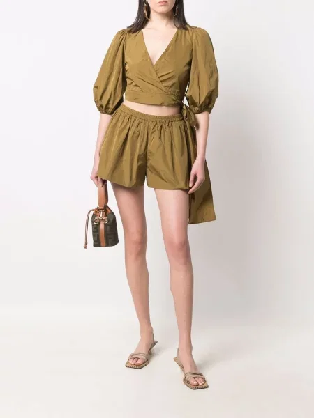 Apvyniojami apkirptas palaidinė Red Valentino