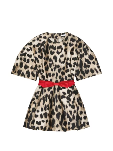 Rochie mini Givenchy cu model leopard din jacard