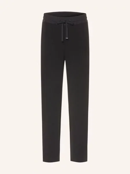 Duno Kalhoty Z Teplákoviny Moso Bardi Ve Stylu Joggingových Kalhot Střih Slim Fit černá
