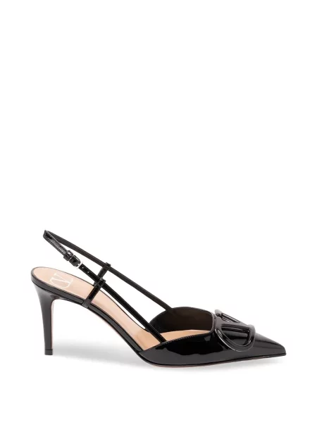 Pantofi cu toc Valentino Garavani slingback negru