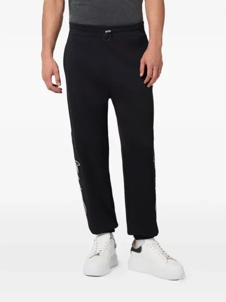 Kalhoty Philipp Plein s výšivkou černé