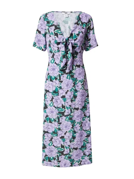 Dorothy Perkins Šaty zelená / fialová černá