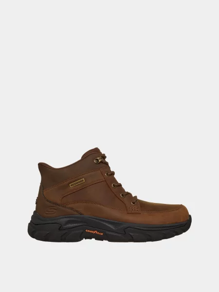 Кожаные ботинки Skechers коричневые