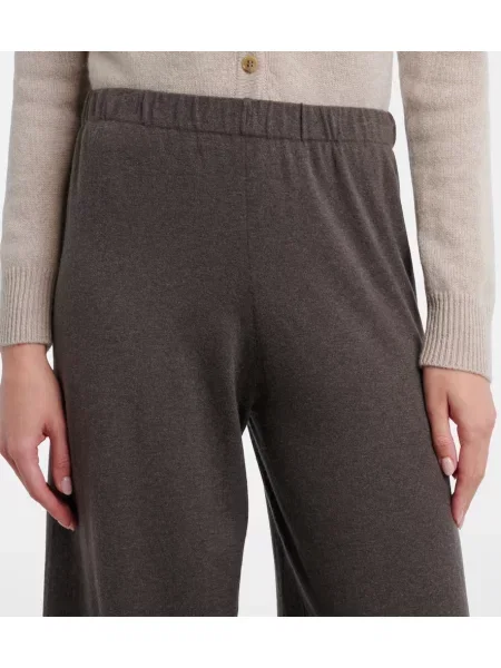 Pantaloni Lisa Yang din cașmir maro