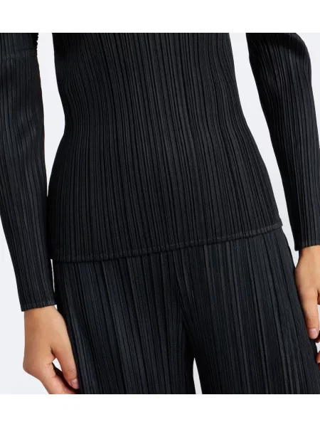 Top Pleats Please Issey Miyake negru