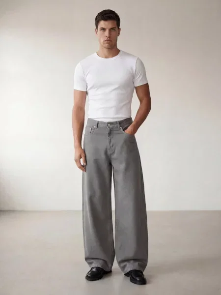 ARMIE Džíny The Victor Wide Leg Jeans' šedá