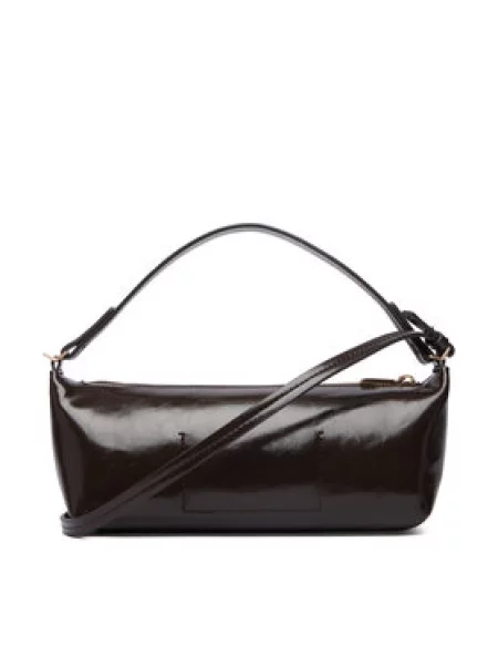Calvin Klein baguette torbica iz umetnega usnja rjava