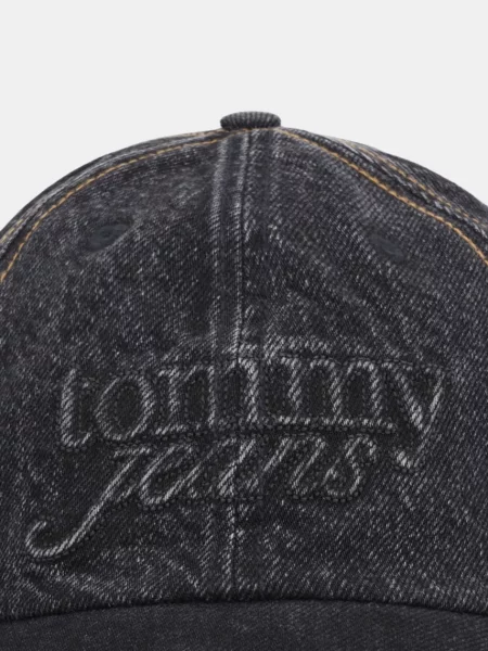 Tommy Jeans Čiapka modrá denim čierna