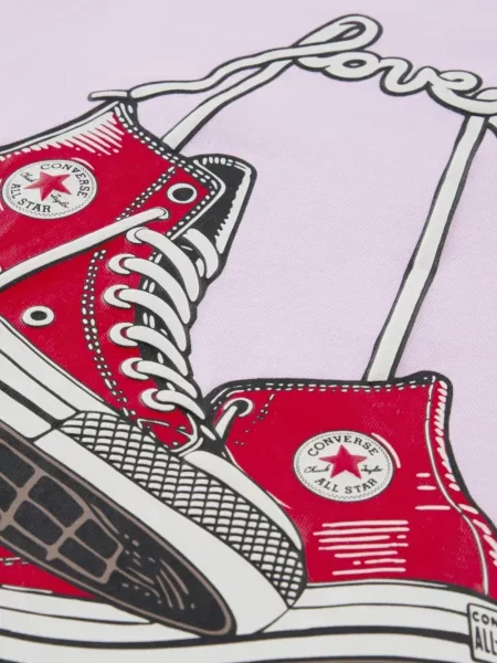 Gyerek póló Converse lila