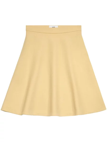 Fustă Ami Paris de lână galben