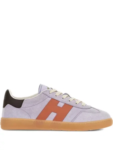 Sneakerși Hogan din piele de căprioară violet