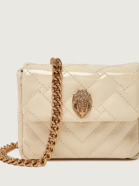 Kurt Geiger De piele geantă poștaș NANO KENSINGTON bej